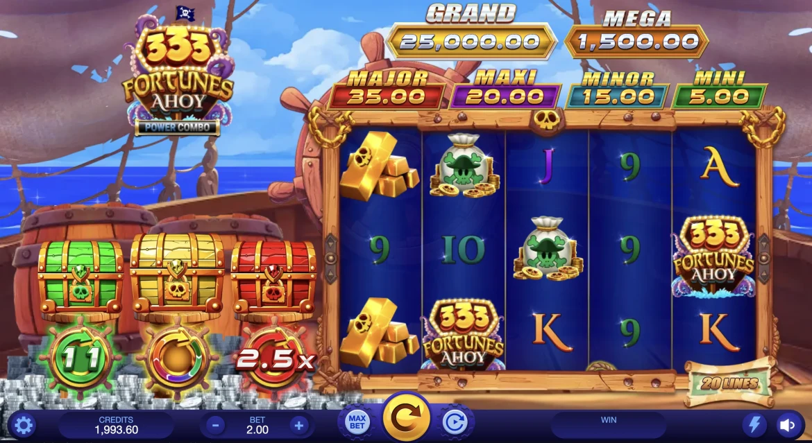 333 Fortunes Ahoy Power Combo